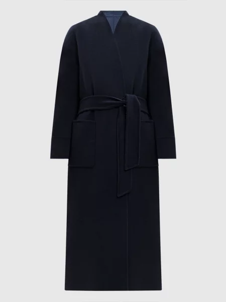Двостороннє пальто NODO з вовни Max Mara синє