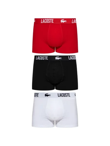 Bokserki Lacoste z logo czarne
