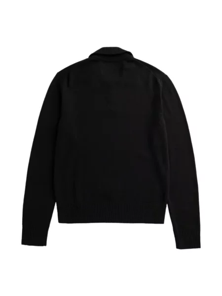 Koszulka polo Norse Projects wełniana czarna