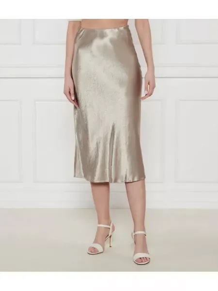 Max Mara Leisure De satin fustă Alessio bej