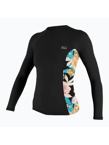 Tricou mânecă lungă O'neill cu model floral cu imagine negru
