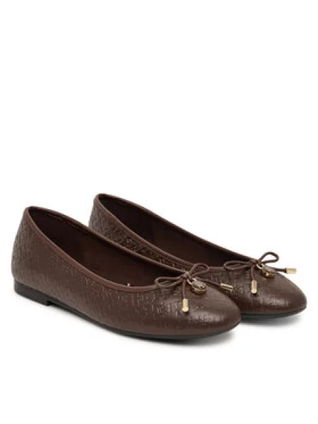 Balerinke Tommy Hilfiger Th Charm Monogram Ballerina smeđa