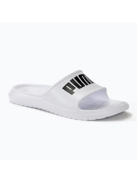 PUMA Plážové / kúpacie topánky čierna biela