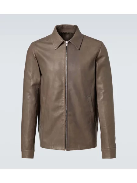 Usnjena jakna Rick Owens siva