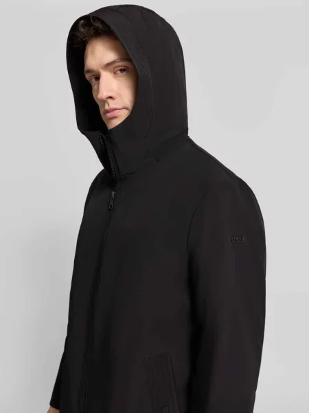 Płaszcz parka z kapturem model CISURVIVOR' Cinque czarna