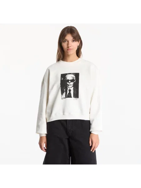 Суитшърт Karl Lagerfeld Jeans Boxy Karl Kameo Sweat Egret M