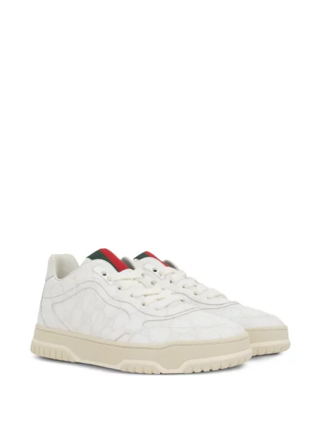 Sneakerși Gucci din piele alb