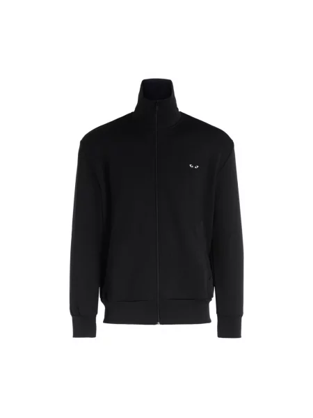 Bluza z kapturem Comme Des Garcons Play z kapturem czarna
