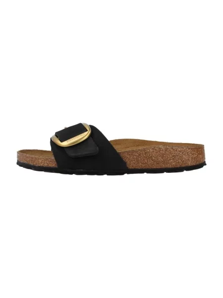 Kožené tenisky Birkenstock s přezkou černé