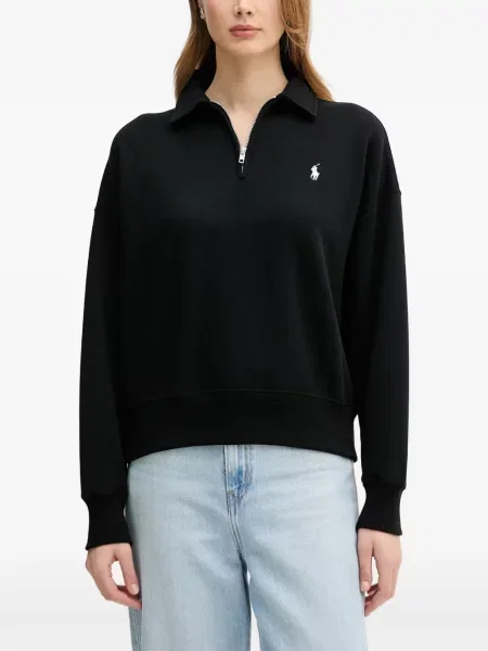 Curea Polo Ralph Lauren cu broderie din fleece cu șireturi albastru