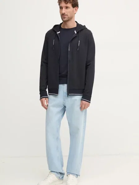 Tommy Hilfiger Majica z dolgimi rokavi Stretch Tee Mornarsko modra