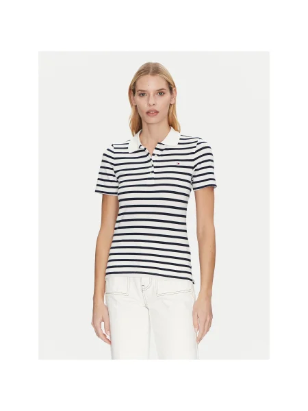 Tommy Hilfiger Pólóing Slim Fit sötétkék
