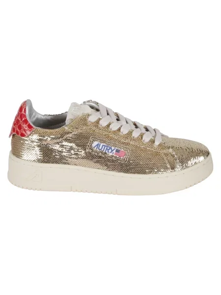 Sneakersy Autry brązowe