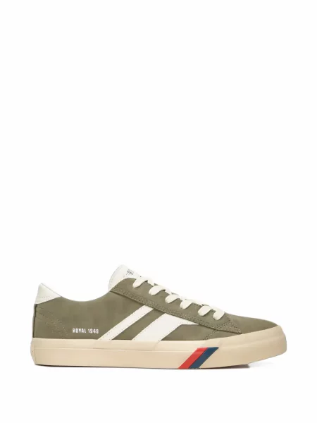 Sneakerși Pro-keds din piele de căprioară verde