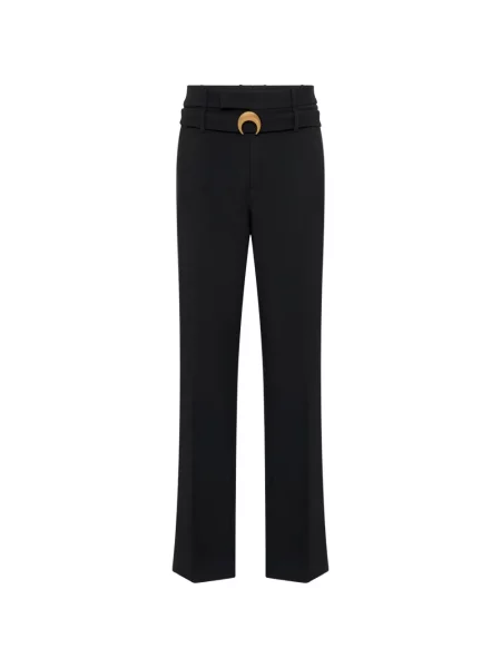 Pantaloni Marine Serre de lână evazate negru
