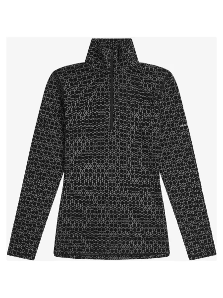 Koszulka Icebreaker Merino Oasis Vertex Crewe Alpine Geo Half Zip szary XS czarny
