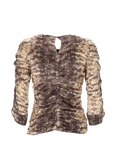 Top Isabel Marant cu imagine maro