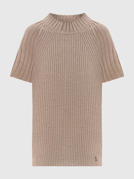 Топ Jaden з вовни та шовку в рубчик Proenza Schouler бежевий