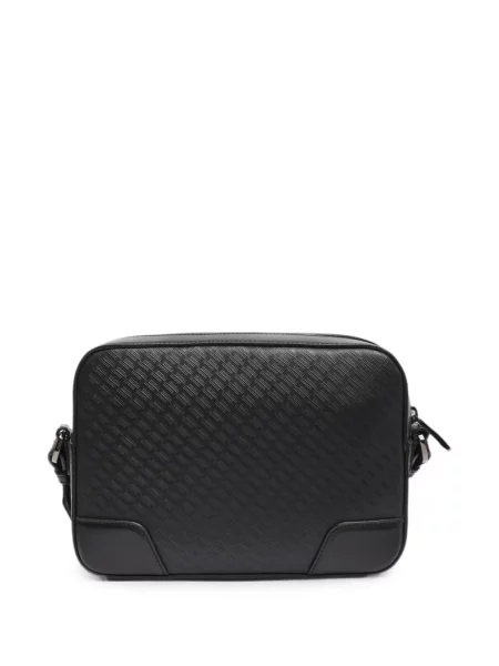 Crossbody torba Lancel s autogramom crna