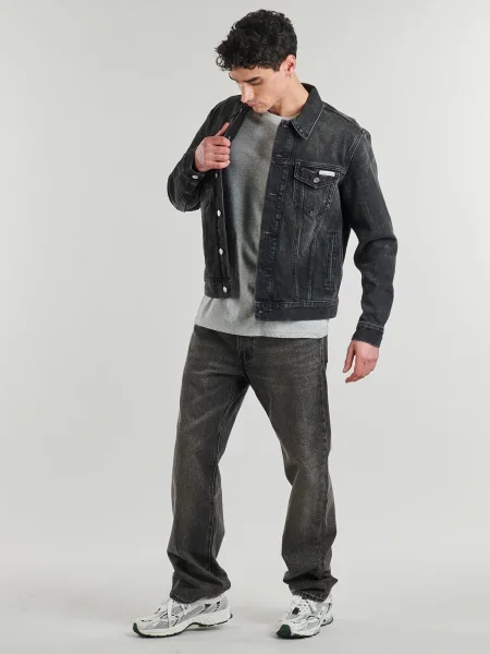 Geacă de blugi Calvin Klein Jeans negru