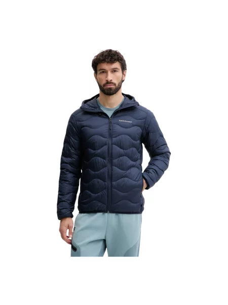 Peak Performance kurtka puchowa Helium Down granatowy zimowa niebieska