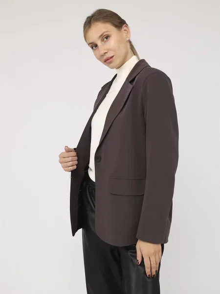 Піджак YUKI темно-коричневий віскоза/поліестер коричневий