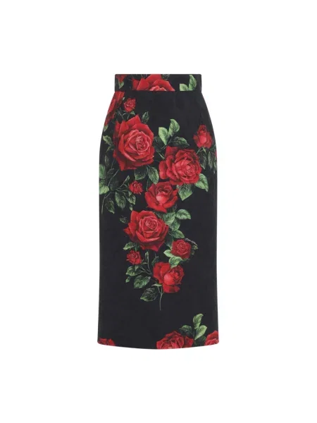 Spódnica midi Dolce And Gabbana czarna