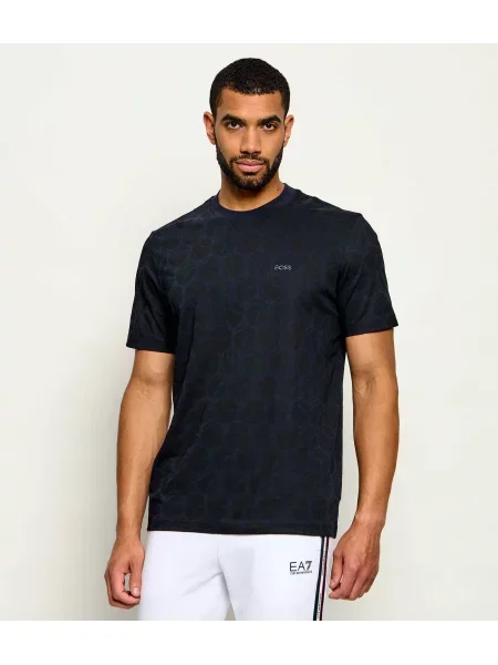 BOSS GREEN Tricou TS_Union AOP verde