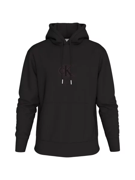 Bluza z kapturem Calvin Klein z kapturem czarna
