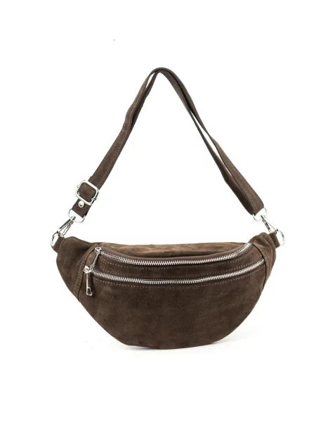 RoyalBag Поясна сумка Темно-коричневий Замша коричнева