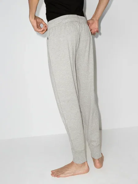 Zúžené tričko Polo Ralph Lauren s výšivkou šedé