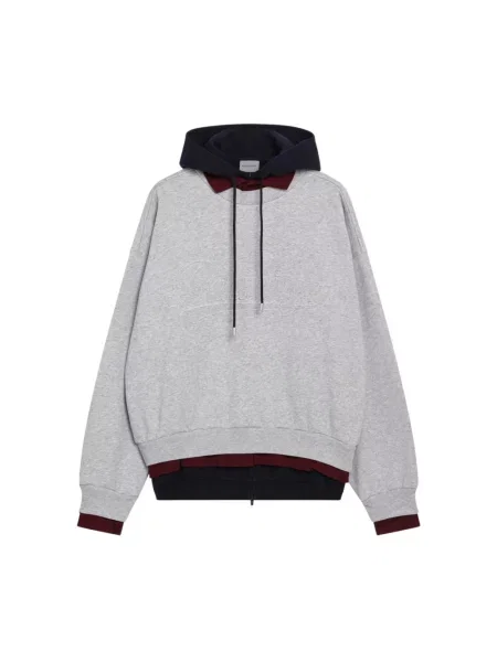 Bluza z kapturem Balenciaga z kapturem szara