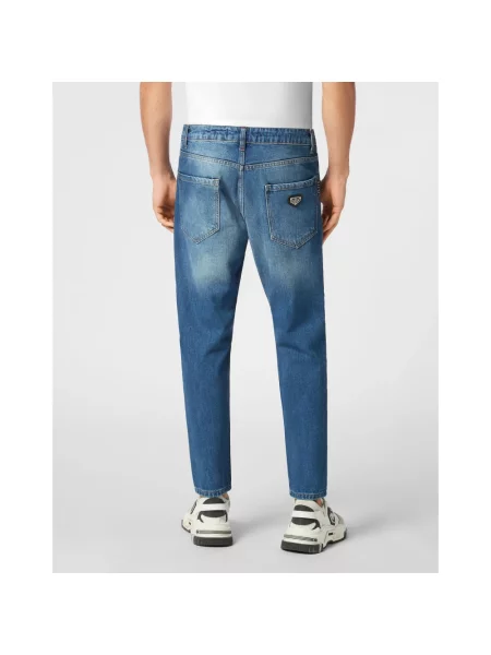 Spodnie Philipp Plein niebieskie