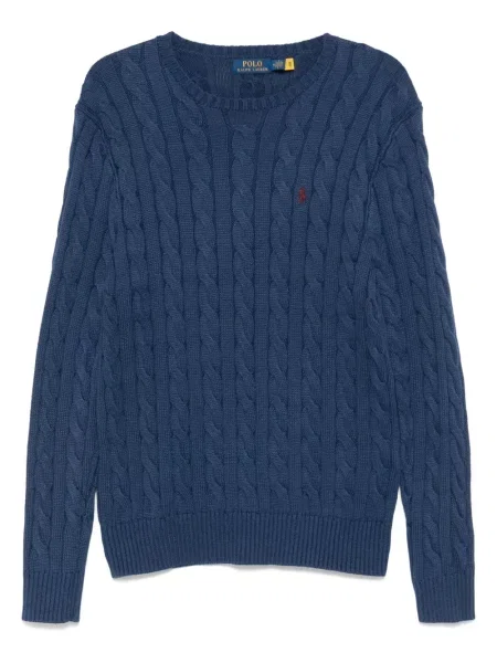 Pulover Polo Ralph Lauren cu broderie alb