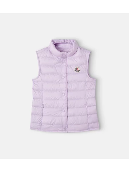 Pūkinė liemenė Moncler Enfant violetinė