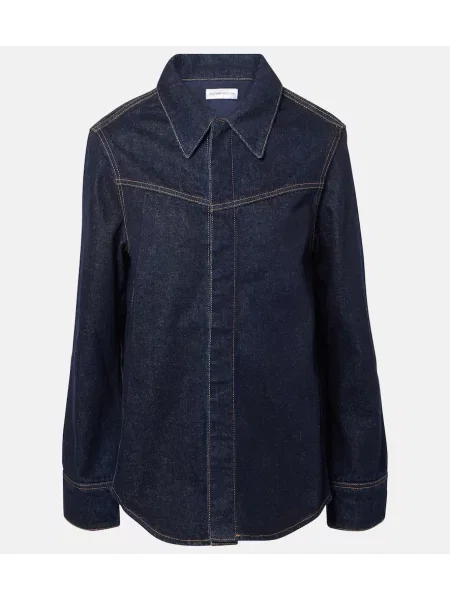 Cămașă Victoria Beckham albastru