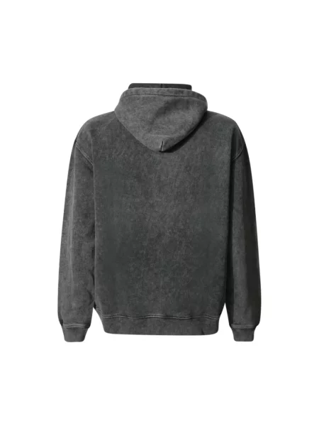 Bluza z kapturem Msgm z kapturem biznesowa szara