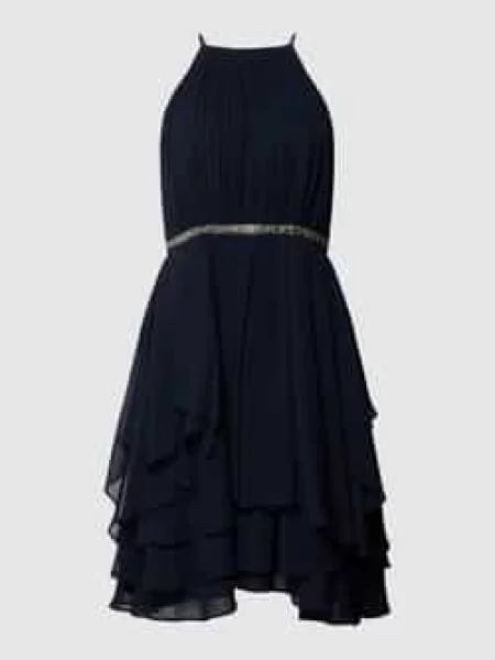 Sukienka koktajllowa z wszytym zamkiem błyskawicznym Jake*s Cocktail granatowa