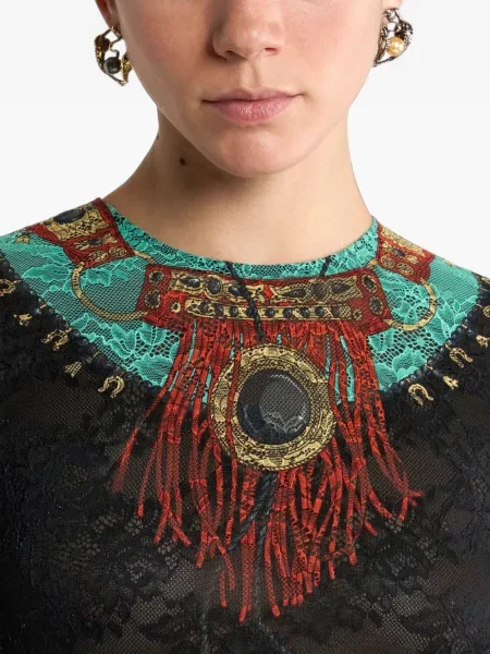 Обеци Etro с перли с катарама