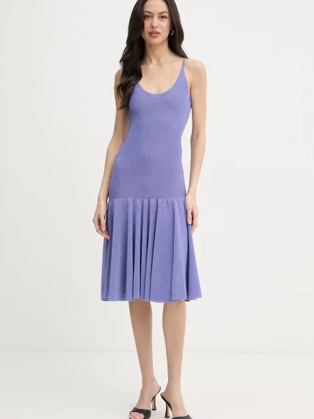 Pinko rochie cu vâscoză violet