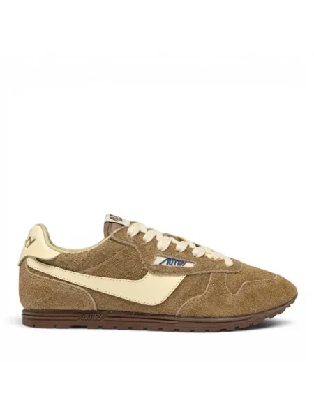 Sneakersy Autry brązowe
