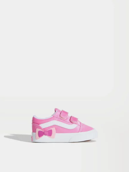 Дитячі Кеди низькі Vans OLD SKOOL V BOW текстиль рожевий