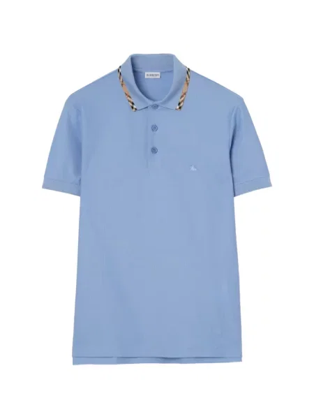 Polo Burberry în carouri albastru