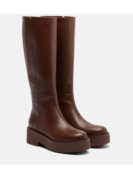 Cizme Gianvito Rossi din piele maro