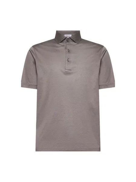 Koszulka polo D4.0 z krótkim rękawem brązowa