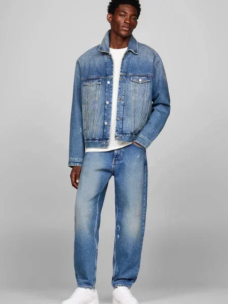 Зауженные джинсы Tommy Jeans синий