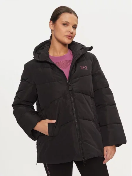 Куртка Emporio Armani Train Logo Series Extra Padded Tape black чорний