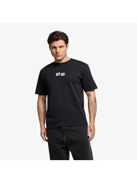 Tricou Prosto T-shirt Crack Box Logo Black L negru