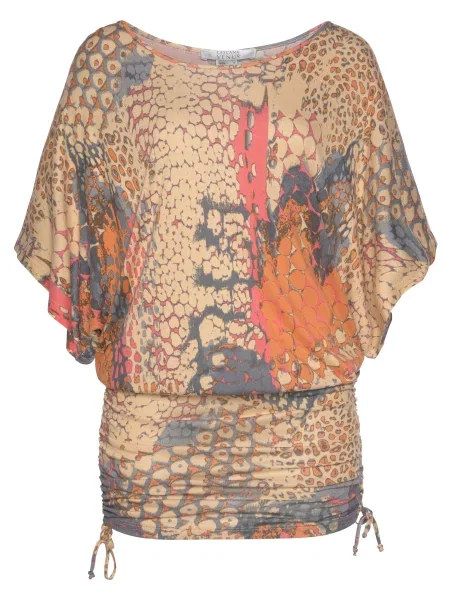 BUFFALO Rochie de plaja portocaliu caisă / portocaliu metalic / corai gri