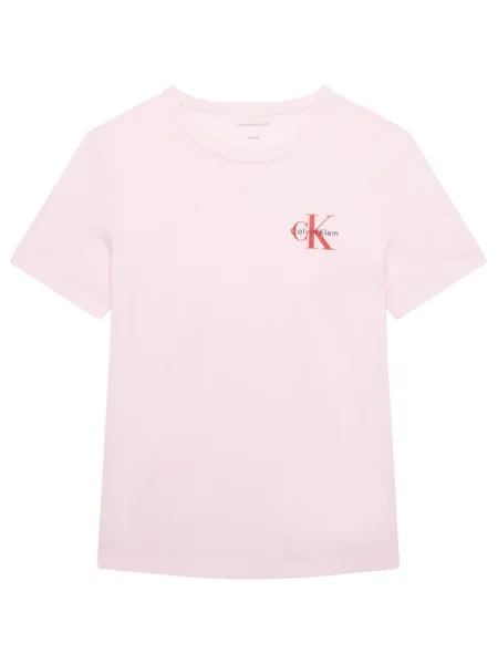 Calvin Klein Jeans Tricou Chest Monologo roz